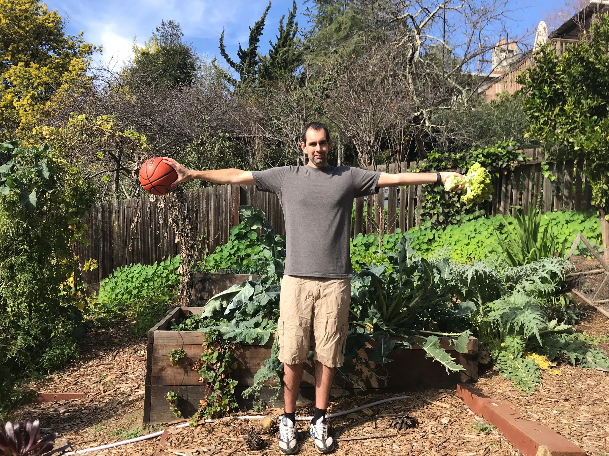 Paul showing off his wings